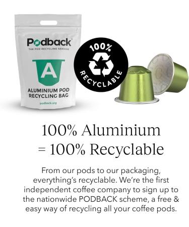 CRU Kafe "Half Caff" Nespresso Compatible Coffee Pods 80 Aluminium Capsules Organic Half Caff Coffee 10 count (Pack of 8) - Buy Online on GoSupps.com