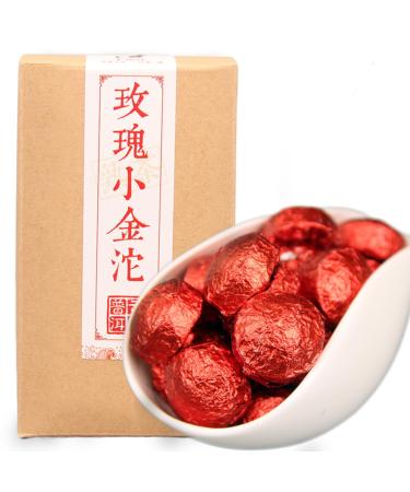 HQZM Chinese 250g Rose Puer Mini Tuocha an exquisite tea with mixed flavors of rose and puer