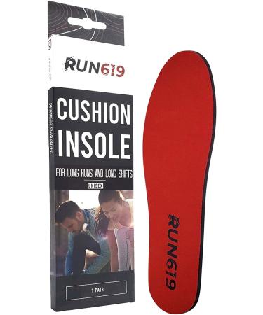 RUN619 6mm Zero Drop Shoe Insoles | Men's Size E (11-12) | Flat Firm Inserts | Foot Forming | Ideal for Running, Walking, Work or Hiking - Buy Online on GoSupps.com