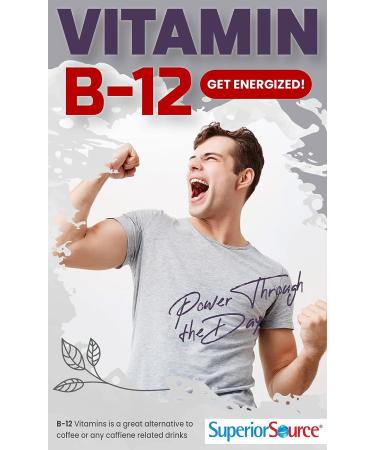 Superior Source Women's B Complex MicroLingual Tablets 60 Ct - B12 (1000 mcg) + B Vitamins for Stress, Heart & Immune Support - Non-GMO - Buy Online on GoSupps.com
