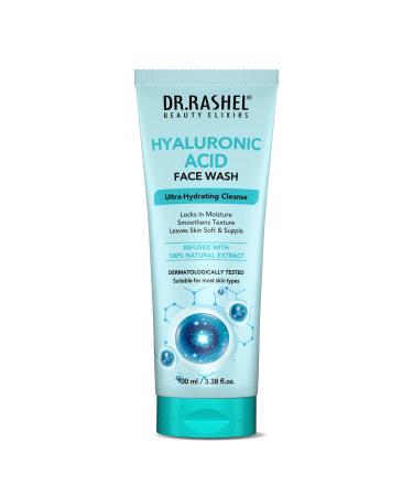 DR.RASHEL Hyaluronic Acid Face Wash For Men & Women Concentrate For Deep Cleansing & Clove Purifying Face Wash With Natural Ingredients Suitable For All Skin Oily To Normal - 100 ml /3.38 Fl Oz