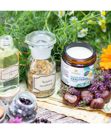 Herbal Ointment from SonnenMoor - Fast Legs Vein Cream for Stressed Skin & Legs | 90g Glass Jar - International Shipping - Buy Online on GoSupps.com