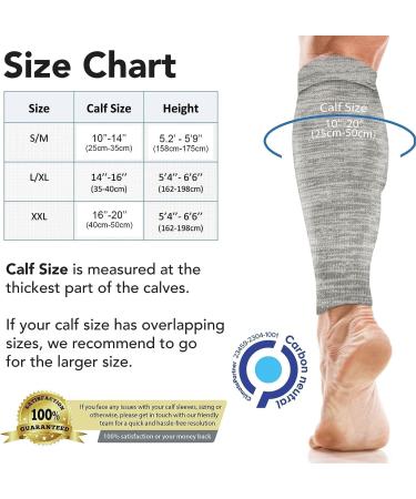 Zengear Calf Compression Sleeves - XXL Mixed Grey | Shin Splint Support & Leg Sleeves for Muscle Cramps - Buy Online on GoSupps.com