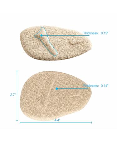Buy 2 Pairs of Anti-Slip Gel Forefoot Insoles - Best Ball of Foot Cushions for Women | High Heel Shoe Pad Inserts - Buy Online on GoSupps.com