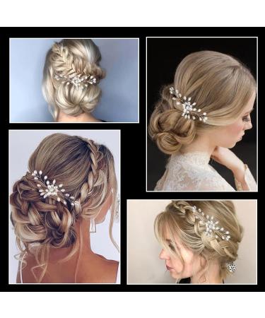 TSHAOUN 5 Pcs Bridal Pearl Hair Pins for Women - Elegant Wedding Hair Accessories - Buy Online on GoSupps.com