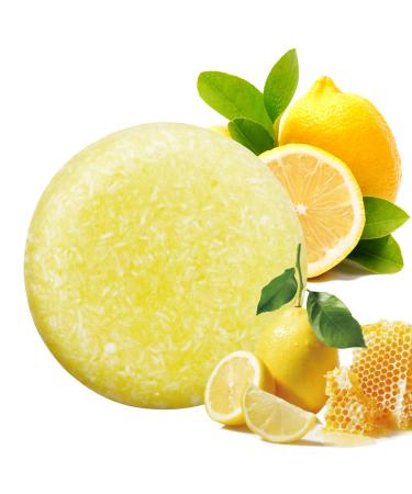 Hand-made Solid shampoo soap bar suitable for all hair types (Lemon)