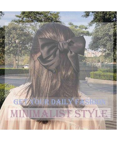 Andelaisi Vintage Bow Hair Clips Satin Bow Hair Barrettes Silk Hair Clip Barrette Retro Bowknot Hair Accessory Satin Ribbion Bowknot Clip Headpiece for Women and Girls Headdress (Blue) - Buy Online on GoSupps.com