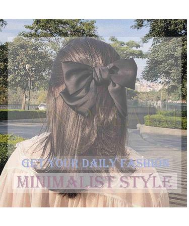 Andelaisi Vintage Red Satin Bow Hair Clip Barrette - Retro Bowknot Accessory for Women and Girls - Buy Online on GoSupps.com