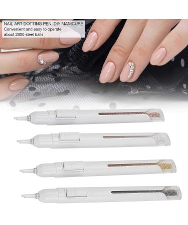 4pcs Nail Art Dotting Pen Set for DIY Manicure - Nail Painting and Design Tools (0.8mm) - Buy Online on GoSupps.com