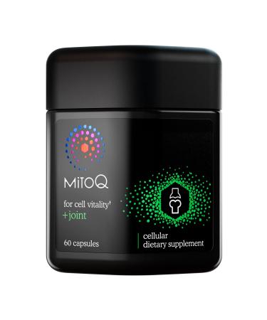 MitoQ +Joint Advanced CoQ10 Antioxidant Supplement - Contains Mitoquinol Mesylate & Green Lipped Mussel Omega Oil Extract - Supports Healthy Joint Mobility and Cell Vitality (60 Softgel Capsules)