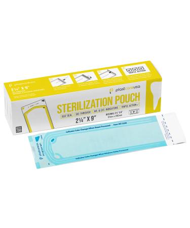 200 2.25 x 9 Sterilization Pouches Sterilizer Autoclave Bags for Sterilizing Dental Medical Instruments and Cleaning Tools  - Buy Online on GoSupps.com