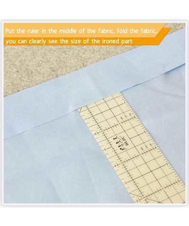 Inches Hot Hem Ruler Set - Ideal for Quilting and Sewing | 2 Piece Hot Iron & Press Ruler for Home Ironing Work - Buy Online on GoSupps.com