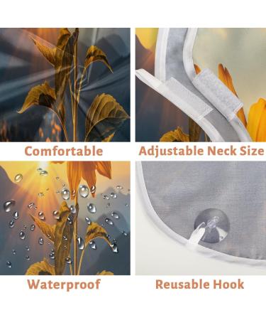 Landscape Mountain Sunflower Beard Bib Apron | Beard Hair Catcher for Men | Perfect Gift for Father's Day Anniversaries & Christmas - Buy Online on GoSupps.com