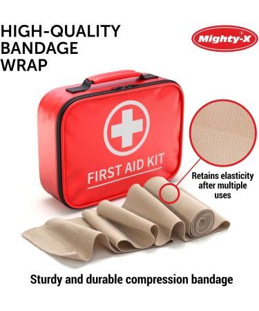 Premium 4 Wide Elastic Bandage Wrap 2 Pack + 4 Extra Clips - Extra Long 110 (Not Stretched) - Buy Online on GoSupps.com