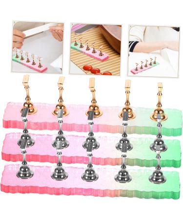 minkissy 3 Sets Artificial Nails Display Holder Fake Nails Display Holder Fake Nail Tips Training Nail Stands Nail Holder for Painting Nails Crystal Stand Acrylic With Base - Buy Online on GoSupps.com