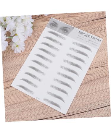 FRCOLOR 2pcs 3d Eyebrow Stickers Waterproof Stickers Makeup Tools Eyebrow Makeup Kit Woman Make up Stencil - Buy Online on GoSupps.com