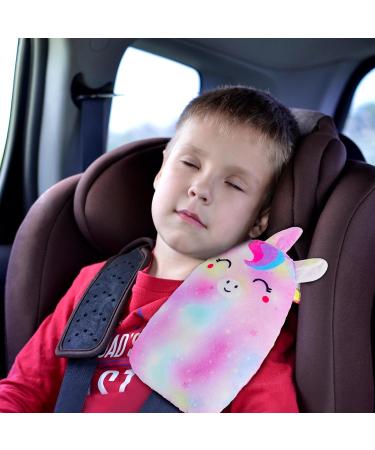 MHJY Cute Unicorn Seat Belt Pads for Kids - Pink Seatbelt Strap Cover for Comfortable Head and Neck Support - Toddlers, Girls, Boys - Buy Online on GoSupps.com