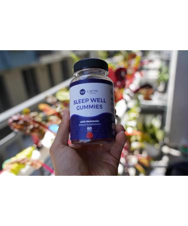 Calm by Wellness Sleep Well Gummies Extra Strength Gummy with Melatonin Natural Sleep Support Supplement 30 Count - Buy Online on GoSupps.com