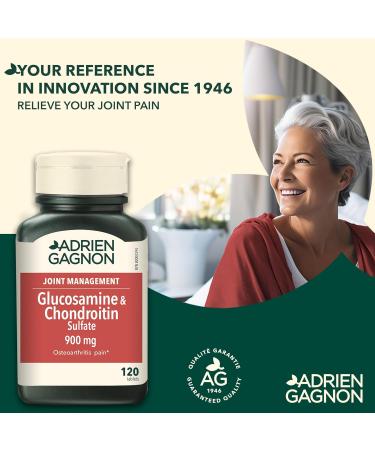 Adrien Gagnon - Glucosamine + Chondroitin 900 mg for Joint Pain Relief 120 (80+40 Bonus) count - Buy Online on GoSupps.com