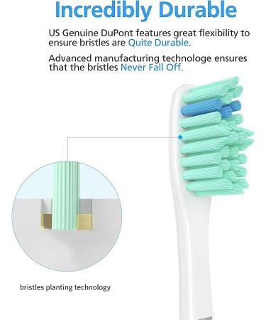 4 Pack E-Series Compatible Replacement Toothbrush Heads for Philips Sonicare Electric Toothbrush - Buy Online on GoSupps.com