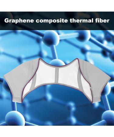 Double Shoulder Support - Breathable Adjustable Graphene Fibre Shoulder Brace Wrap for Unisex - XL Size - Pain Relief & Protection - Buy Online on GoSupps.com
