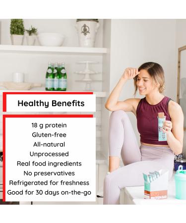 G2G Protein Bar - Peanut Butter Coconut Chocolate Whey Protein, Real Food, Gluten-Free, 8 Count (Pack of 8) - Buy Online on GoSupps.com