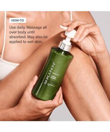 SKINN Natural Body Lotion - Ayurvedic Revitalizing Lotion for Dry Skin & Wrinkles | Soothing Ashwagandha Blend for Moisturizing & Stretch Marks - Shop Internationally - Buy Online on GoSupps.com