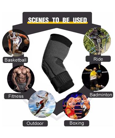 KSUKTSW 2 Pieces Elbow Bandages Nonslip Elbow Bandage for Women and Men Golfer Arm and Tennis Arm Bracelet Elbow Support Sleeve for Sports Joint Pain - Buy Online on GoSupps.com