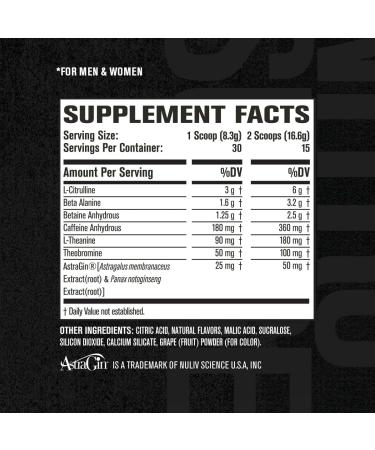 NITROSURGE Pre Workout Supplement - Endless Energy, Instant Strength Gains, Clear Focus & Intense Pumps - Blueberry Lemonade Flavor, Nitric Oxide Booster, 30 Servings - Buy Online on GoSupps.com