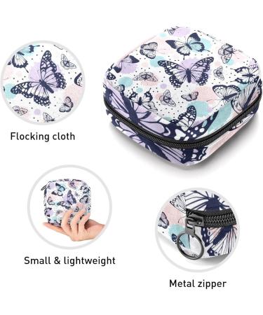 Shop Stylish Women's Bond Storage Pockets - Beautiful Butterflies Pattern Portable Period Kit Bag | Feminine Products for Women & Girls - Buy Online on GoSupps.com