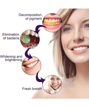 Purple Toothpaste for Teeth Whitening Purple Whitening Toothpaste Tooth Stain Removal Colour Corrector 50ml - Buy Online on GoSupps.com