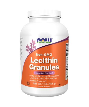 NOW Supplements, Lecithin Granules with naturally occurring Phosphatidyl Choline and Other Phosphatides, 1-Pound