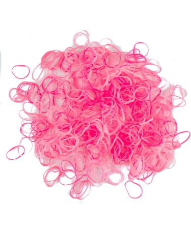 Mytoptrendz - Pink Tone Small Tiny Thin Elastics Rubber Bands Hair Tie - Buy Online on GoSupps.com