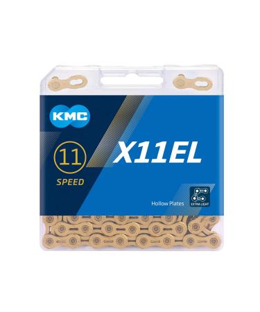 KMC X11el Chain 118 Link Ti-N Gold