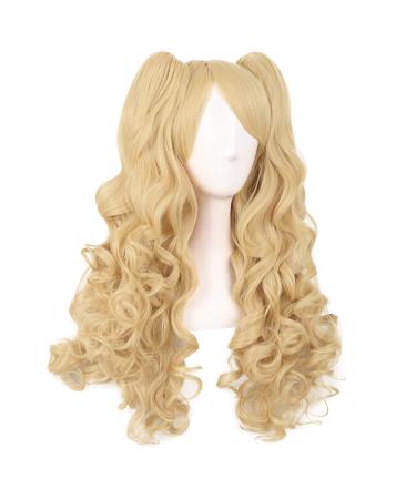Buy MapofBeauty 28 inch Long Curly Orange Yellow Lolita Wig - Perfect for Cosplay & Costume - Buy Online on GoSupps.com