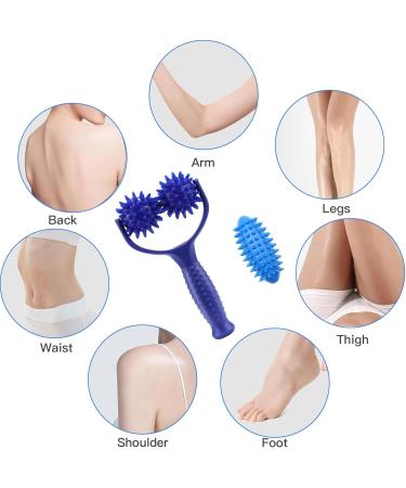 Massage Scooters with Interchangeable Ring Balls & Rollers | Self-Massage Ball Set for Legs Back & Shoulders Relieve Muscle Pain - Buy Online on GoSupps.com