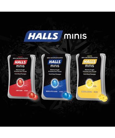 HALLS Minis Honey Lemon Sugar-Free Cough Drops - 24 Count (Pack of 8) - Buy Online on GoSupps.com