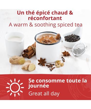  Khla KHLA Organic Black Chai Tea with Ceylan Cinnamon Badiana Clove - Loose Metal Box 90 g - Certified Organic Asian Tea - Buy Online on GoSupps.com