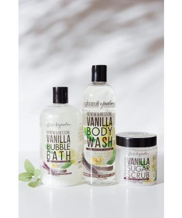 Urban Hydration Renew & Restore Vanilla 6pc Bath & Body Set | Sulfate & Paraben Free | Ideal for All Skin Types - Bubble Bath Everything Oil Hand Cream Sugar Scrub Body Wash & Lotion - Buy Online on GoSupps.com