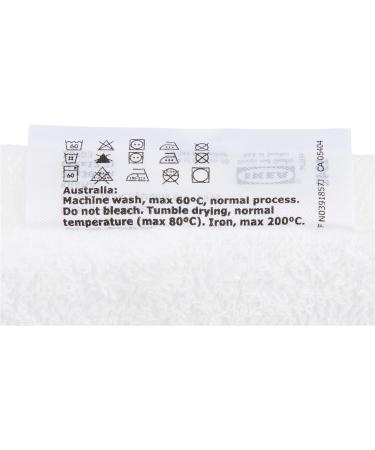 IKEA Krama Washcloths - Unbleached Cotton 10 Pack 30x30cm - White | International Shipping Available - Buy Online on GoSupps.com
