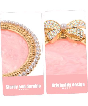  BIUDECO Manicure Palette Small Display Tray Trinket Dish Nail Mixing Tray Nail Color Tray Cake Stand Fake Nail Plate Round Resin Jewelry Tray - Buy Online on GoSupps.com