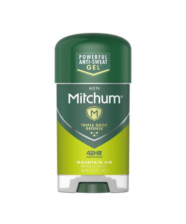 Mitchum Antiperspirant Deodorant Stick for Men  Triple Odor Defense Gel  48 Hr Protection  Dermatologist Tested  Mountain Air  2.25 oz Mountain Air 2.25 Ounce (Pack of 1) Men Single
