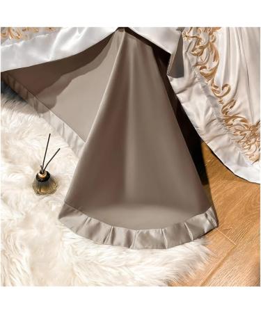 Embroidery Series Premium Cotton Duvet Cover Queen King Bedding Set Comforter Cover Pillowcases Bed Sheet Soft (D Queen) - Buy Online on GoSupps.com