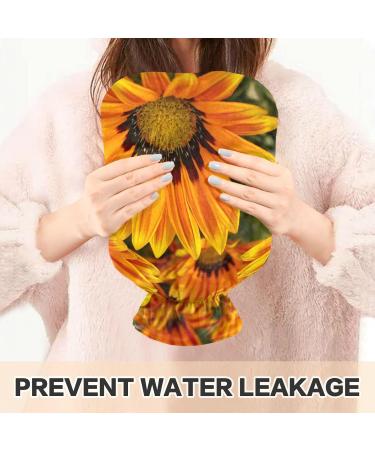 Sunflower Hot Water Bottle with Cover - 2L Large Water Bag for Pain Relief & Hot/Cold Compress - Buy Online on GoSupps.com