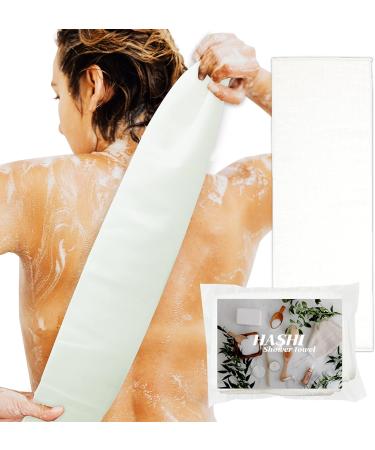 Korean Body Exfoliating Cloth for Sensitive Skin - Eco-Friendly Wash Scrubber for Clean Shower Towels - Loofah Scrub for Back - 11.4 x 38.2 Inches - Buy Online on GoSupps.com