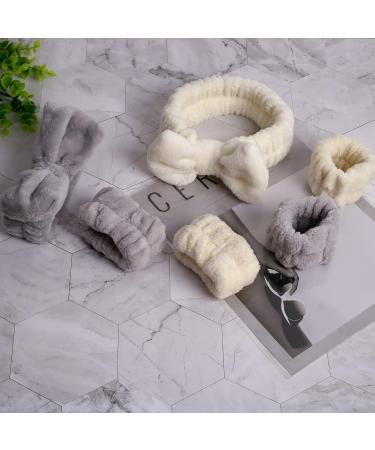 YGQQOY 6pc Spa Headband Set - Face Washing & Makeup Hair Band with Matching Wristbands for Women and Girls | Party Supplies - Buy Online on GoSupps.com
