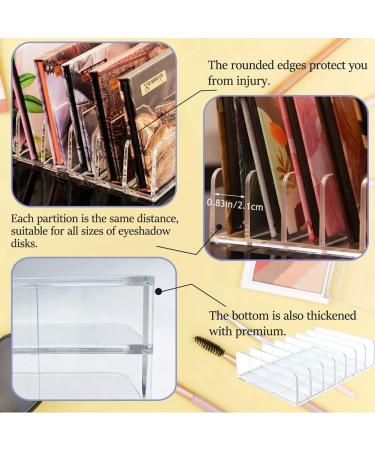 Bumdenuu 2PCS Eyeshadow Makeup Palette Cosmetic Organizer - Waterproof Eyeshadow Organizer for Eye Makeup Palette 7 Sections - Buy Online on GoSupps.com