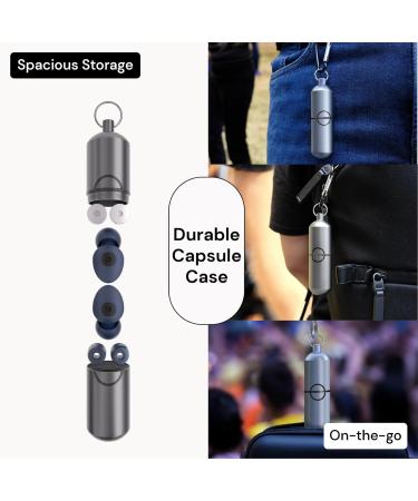 High Fidelity Ear Plugs for Sleeping & Concerts - Noise Reduction up to 30dB - Reusable Foam & Silicone Tips - Perfect for Airplanes Study & Work - 7 Sets Included - Buy Online on GoSupps.com