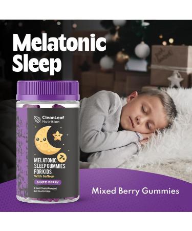 Twin Pack Natural Sleep Support Gummies for Kids - Melatonic Formula for Restful Nights Childrens Sleep Gummies Promoting Natural Melatonin Production Promotes Healthy Sleep Patterns 60 Count - Buy Online on GoSupps.com