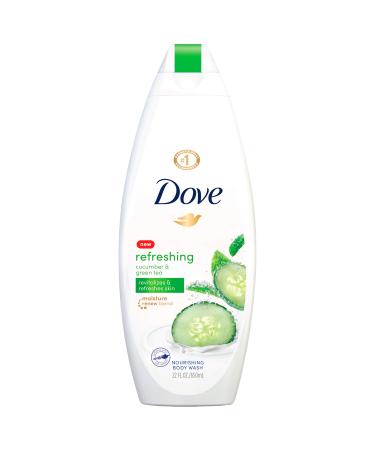 Dove Refreshing Body Wash Revitalizes and Refreshes Skin Cucumber and Green Tea Effectively Washes Away Bacteria While Nourishing Your Skin  22 oz